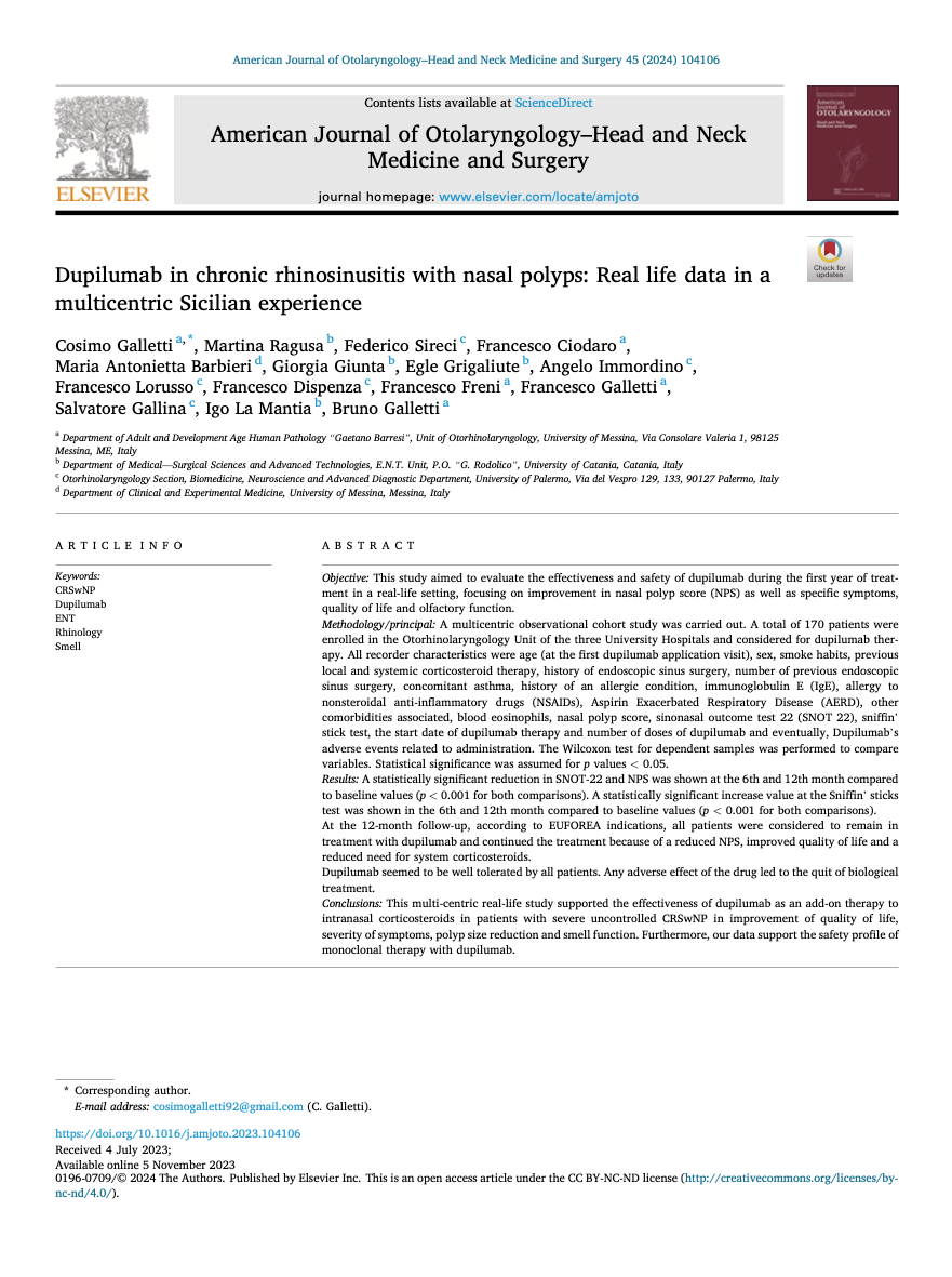 6 - Dupilumab Innovación en el Tratamiento de la Rinosinusitis Crónica con Pólipos Nasales