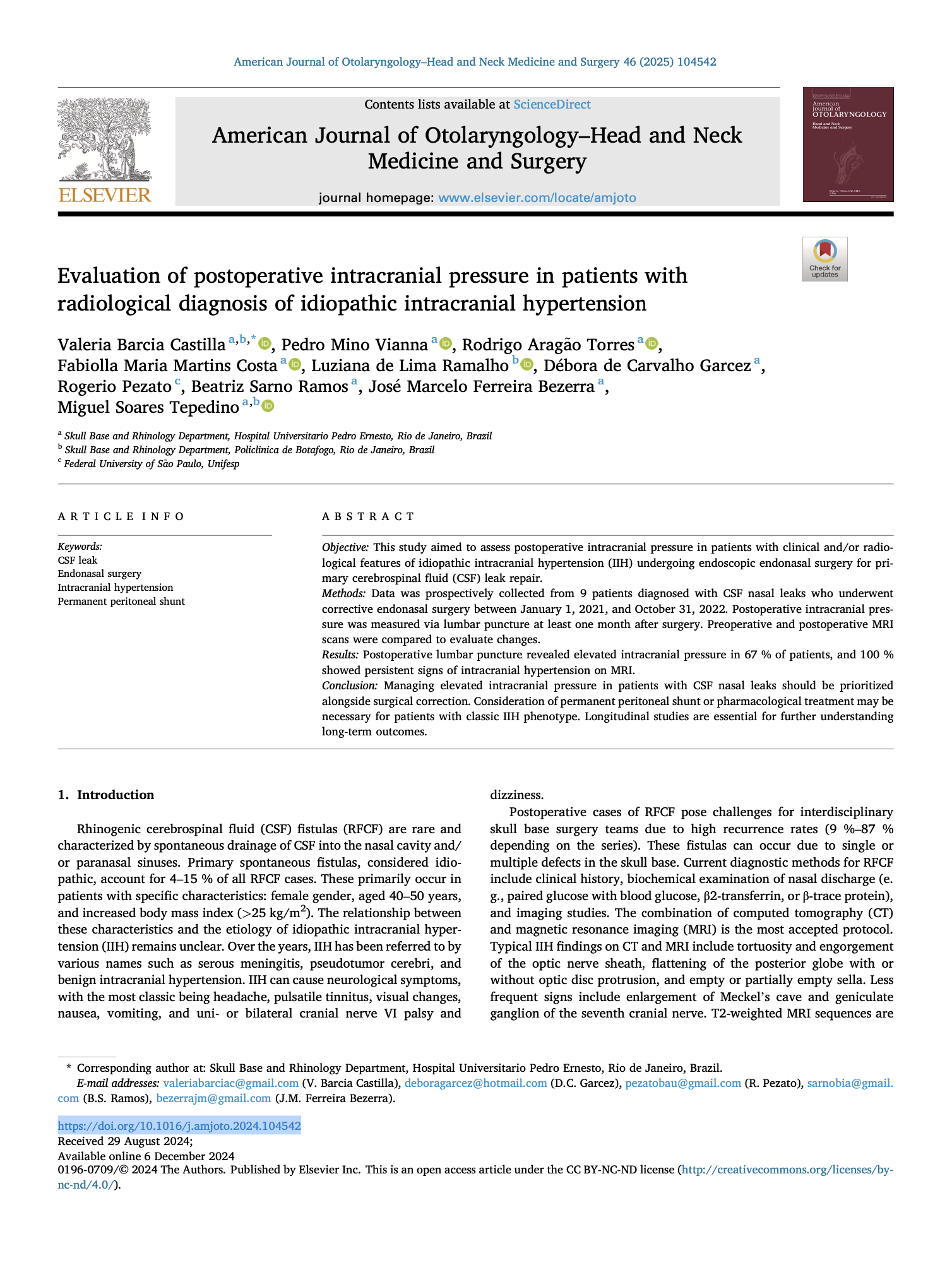 13 - Entre la Presión y la Precisión: Avances en la Reparación Endoscópica de Fístulas de LCR