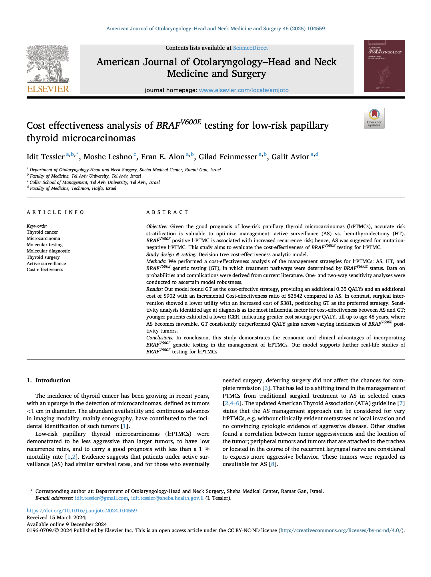 19 - Prueba genética BRAF en microcarcinomas tiroideos: ¿un cambio en la toma de decisiones?