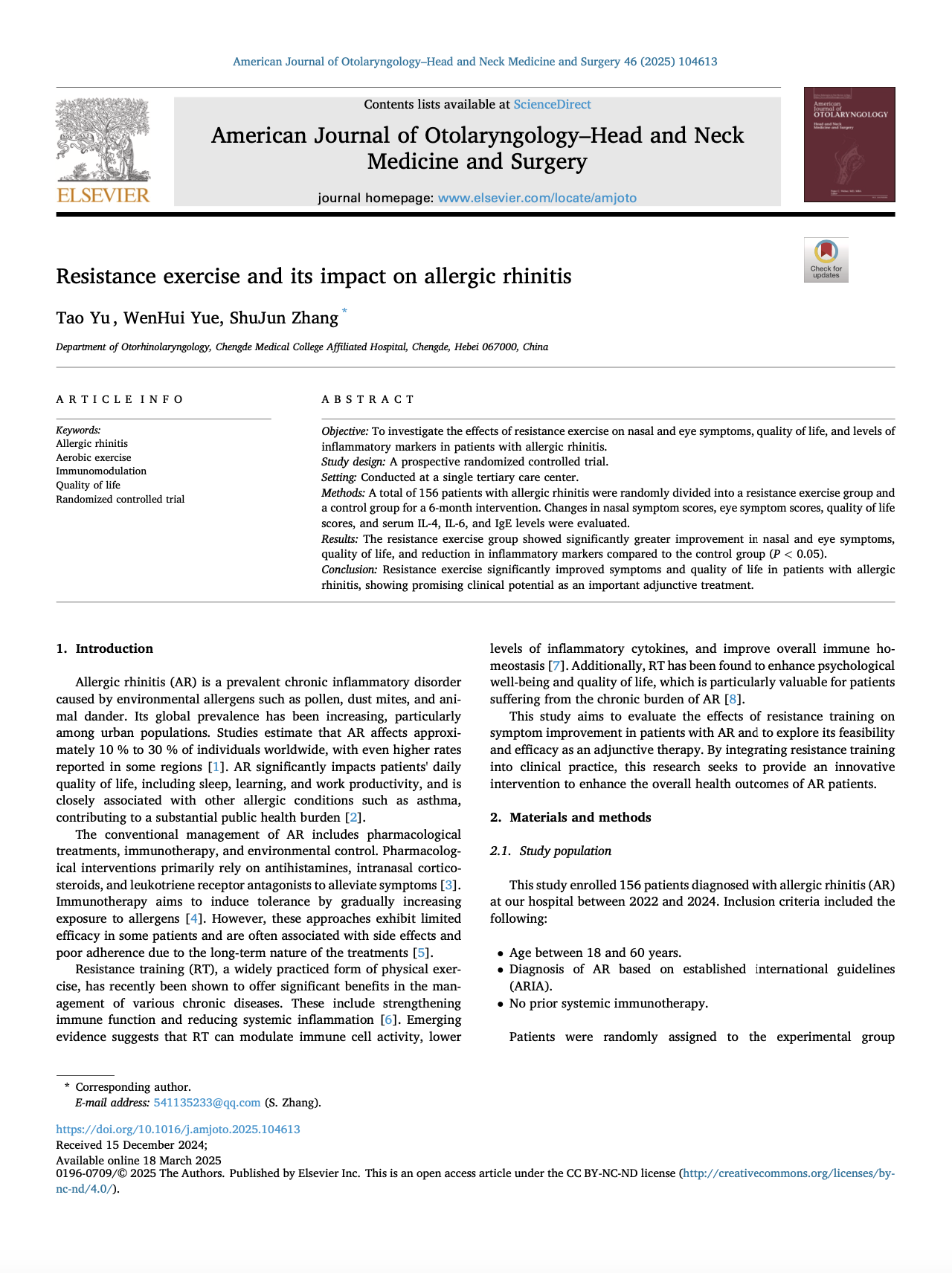 27 - Más allá del antihistamínico: evidencia clínica del ejercicio contra la rinitis